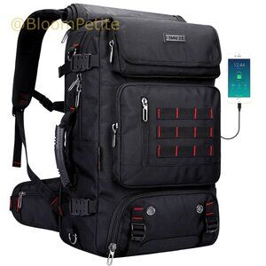 Nylon Travel Backpack Convertible Duffle Bag Laptop Compartment USB Port